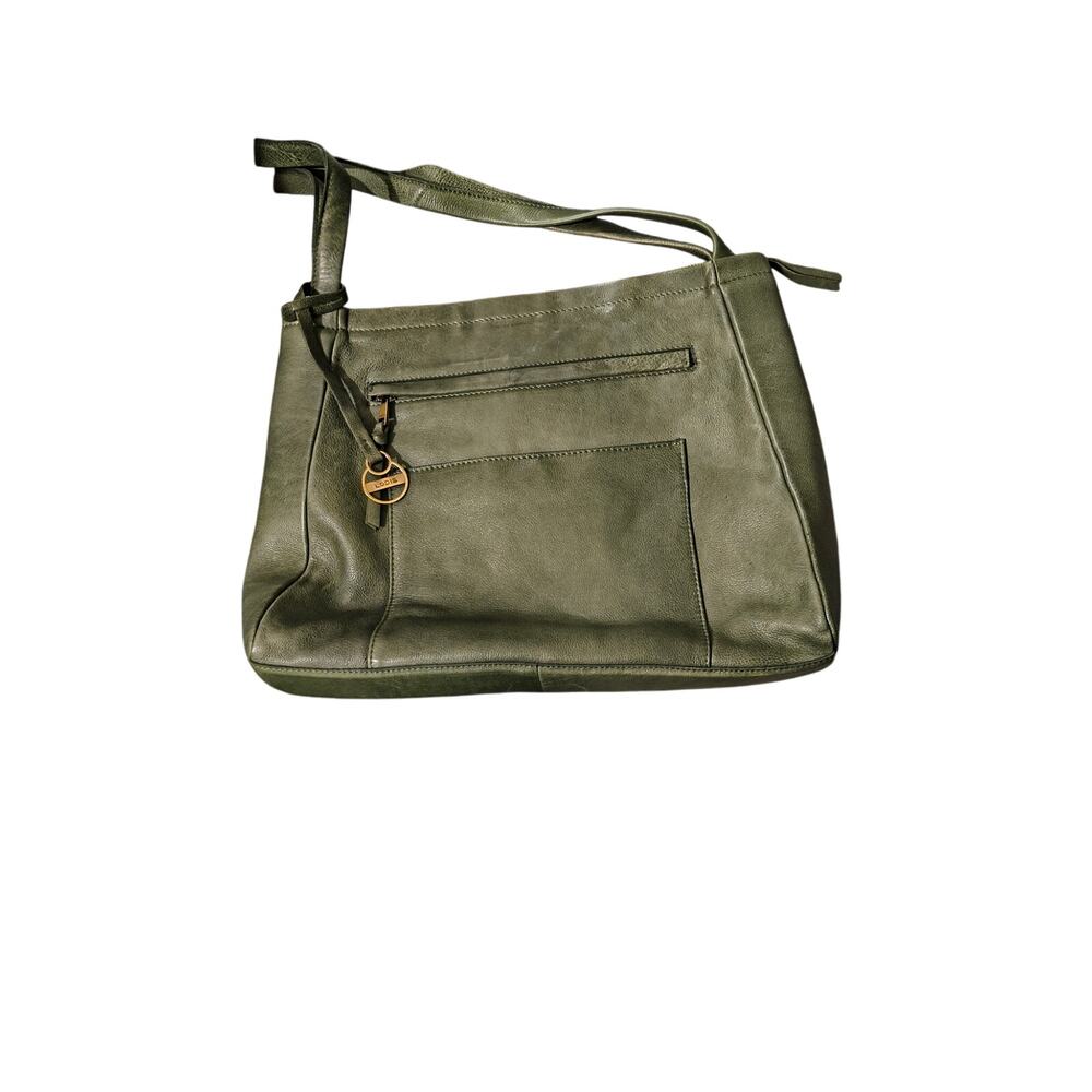 Brand New Green Leather Tote by Lodis